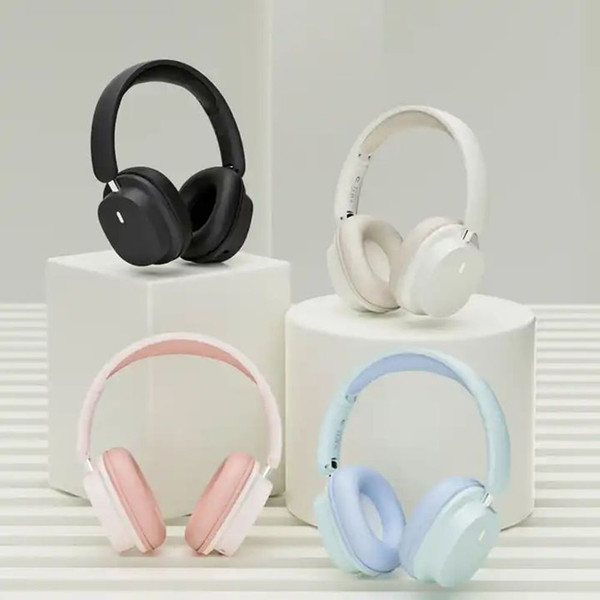 Wireless Headsets Noise Canceling Ear Buds Longer Playtime Foldable Earphones Support Dual Device C K484-PEL_0RBFGQ4B