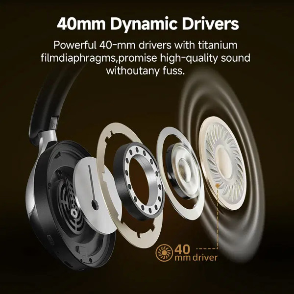 Color: Blue, Ships From: CHINA - QCY H3 Pro ANC Wireless Headphone 50dB Noise Canceling Hi-Res Spat F640-12000041551486038