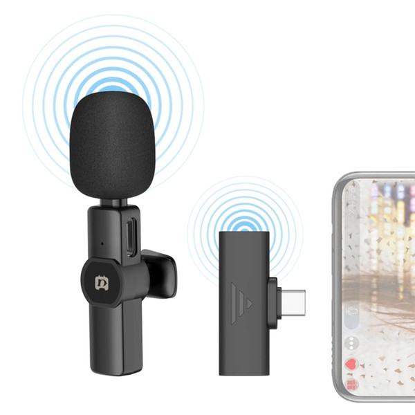 Pu3080b Type-c Interface Lavalier Wireless Microphone Interview Recording Radio Noise Reduction Mic K484-PEL_0LI7YSY7