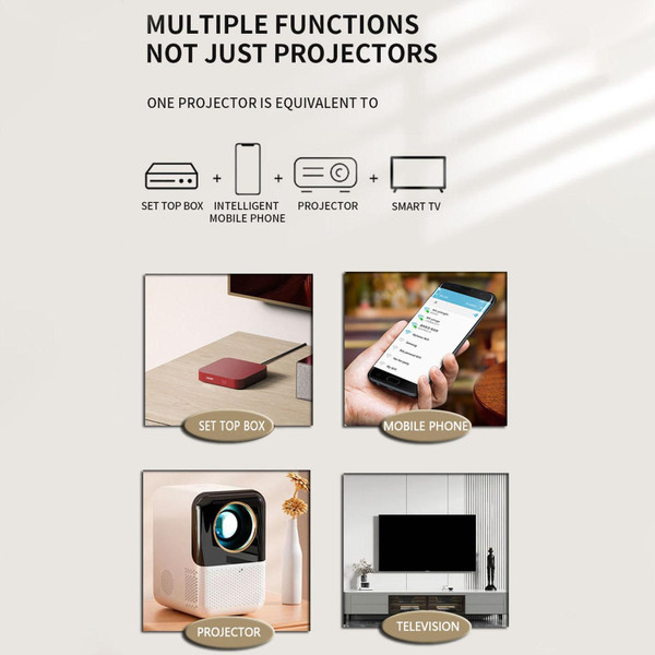 X10 5g Wifi Mini Projector 1080p HD Mini Projector Manual Zoom Smartphone Projector Outdoor Movie U K484-PEL_0QOSR765