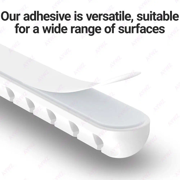 Color: GRAY - Adhesive Cable Holder Clips Cord Management Wire Organizer for Desktop USB Charging C F640-12000039266823879