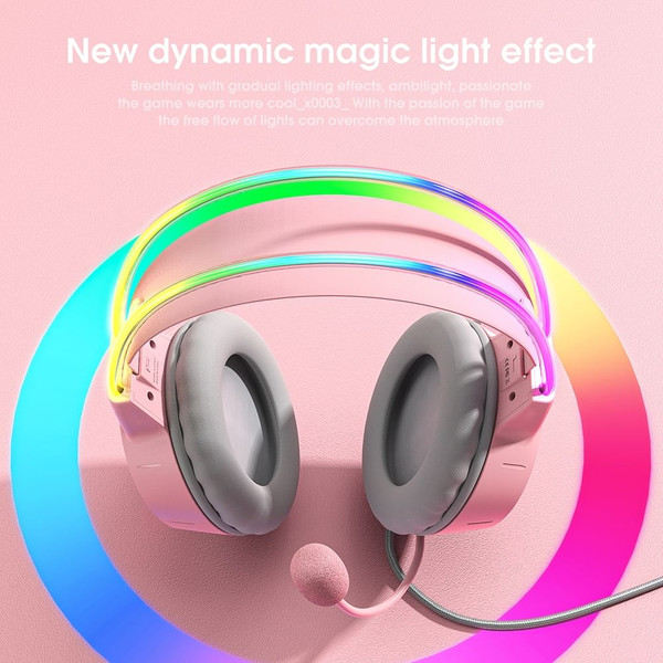 X15pro Head-mounted Computer Headset Dynamic RGB Wired Earphones with HD Noise Reduction Mic Chicke K484-FQZCO_67R426L0