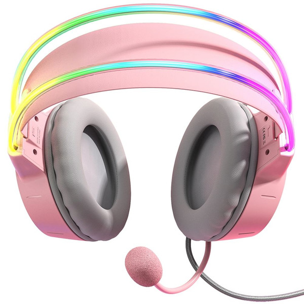 X15pro Head-mounted Computer Headset Dynamic RGB Wired Earphones with HD Noise Reduction Mic Chicke K484-FQZCO_67R426L0