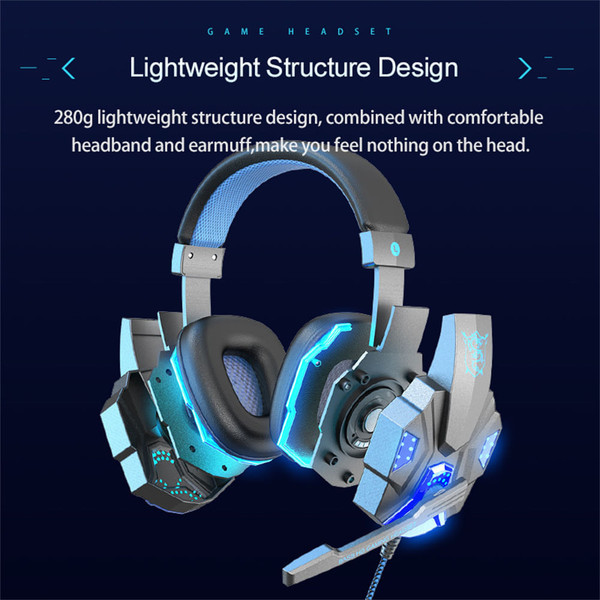 SY830MV Wired Headsets Over-Ear Stereo Earphones Cool Lighting Gaming Headset for Smart Phones Comp K484-PEL_0S7MBI8J
