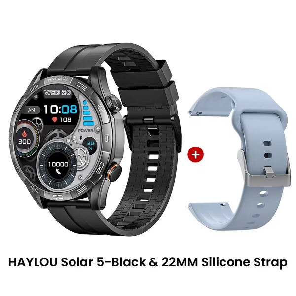 Color: Silver, Ships From: CHINA - New! HAYLOU Solar 5 Voice Calling Smartwatch 1.58'' AMOLED Displ F640-12000044615783307