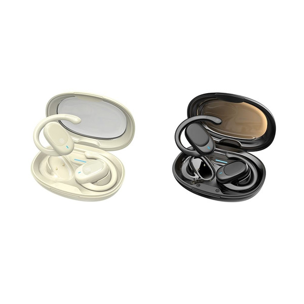 JM05 Open Ear Headphones Air Conduction Headphones Wireless Earphones with Ear Hook Charging Case E K484-PEL_0S5MYBP0