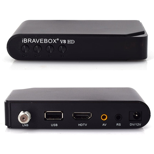 Satellite Receiver iBRAVEBOX V8 HD DVB-S/S2  Full HD Wifi Satellite Finder black K484-PEL_0DGD3SAT