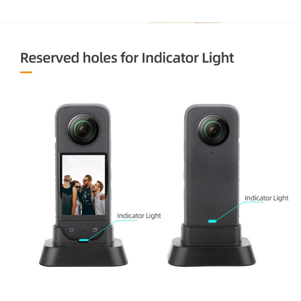Panoramic Camera Desktop Support Bracket 1/4 Screw Fixed Vertical Base Compatible For Insta360 X3 A K484-PEL_0O4DW8JX