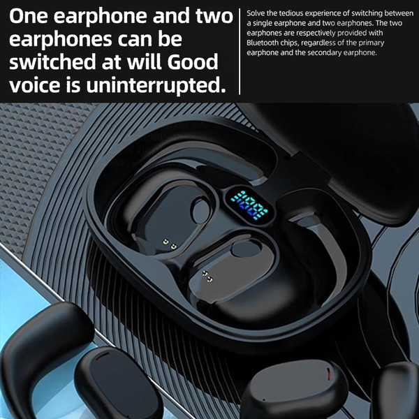 GT280 Wireless Earbuds Bass Stereo Sound With LED Display Charging Case Earphones For Running Worko K484-PEL_0R4BTHKN