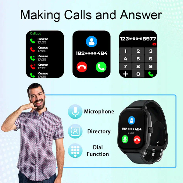 Color: GRAY - LAXASFIT H9 Smartwatch Dial to Answer Calls Calorie Tracking Heart Rate Blood Oxygen  F640-12000037991601722
