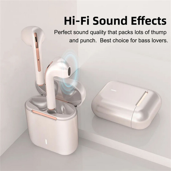 J18 Wireless Earbuds 20H Playtime Stereo Sound Earphones With Charging Case For Smart Phone Compute K484-PEL_0QCRU19B
