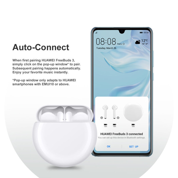 Original HUAWEI Freebuds 3 Wireless Headsets TWS Bluetooth Earphone Active noise reduction Bluetooth K484-PEL_0CKMTFZ7