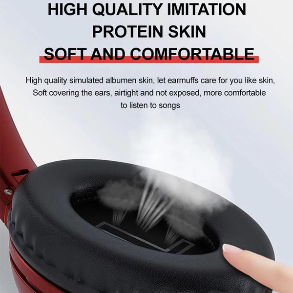 VJ901 Wireless Headphones Over Ear Wireless Headphones Foldable Lightweight Headset With TF Card Mo K484-PEL_0QPIWY11