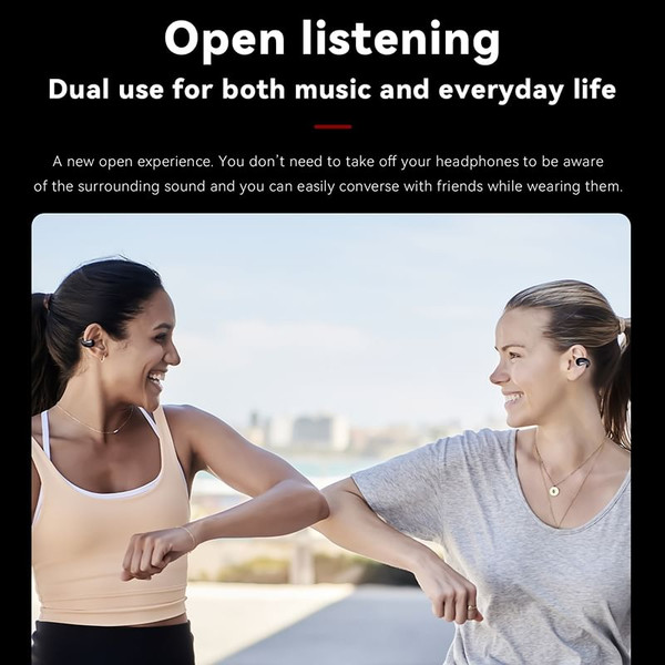 Q92 Wireless Ear Clip Bone Conduction Headphones Open Ear Headphones For Sport Cycling Running Work K484-PEL_0QV7Z6DO