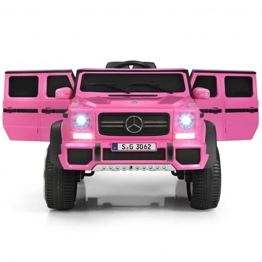 12V Licensed Mercedes-Benz Kids Ride On Car-Pink - Color: Pink D681-TY328021PI
