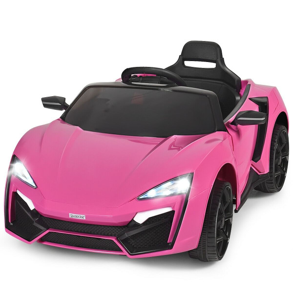 12V 2.4G RC Electric Vehicle with Lights-Pink - Color: Pink D681-TY327676PI