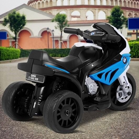 6V Kids 3 Wheels Riding BMW Licensed Electric Motorcycle-Blue - Color: Blue D681-TY327662BL