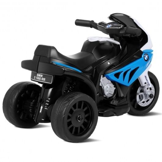 6V Kids 3 Wheels Riding BMW Licensed Electric Motorcycle-Blue - Color: Blue D681-TY327662BL