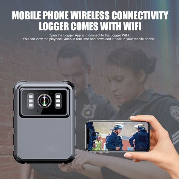 L9 1080P 2k Police Body Camera 2.0 Inch Screen Infrared Night Vision 1800 Mah Battery Dvr Wifi HD C K484-PAU_0K3PAAMH