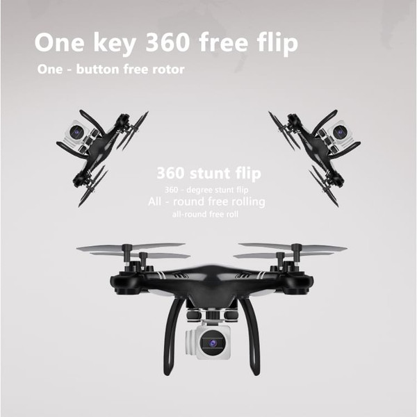 US Hj14w Wi-Fi Remote Control Aerial Photography Drone HD Camera 200w Pixel Uav Gift Toy Black K484-PTO_02I4PB7L_US