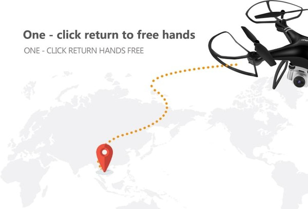 US Hj14w Wi-Fi Remote Control Aerial Photography Drone HD Camera 200w Pixel Uav Gift Toy Black K484-PTO_02I4PB7L_US