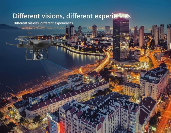 US Hj14w Wi-Fi Remote Control Aerial Photography Drone HD Camera 200w Pixel Uav Gift Toy Black K484-PTO_02I4PB7L_US
