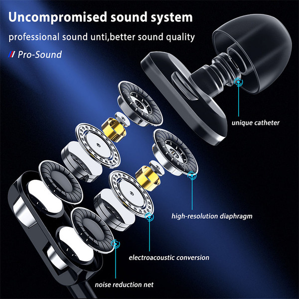 Dual Drivers Wired Headset Quad-core Dynamic Hi-fi Headphones with Mic Speaker for Huawei Xiaomi Wh K484-PEL_0M8YWNZ1