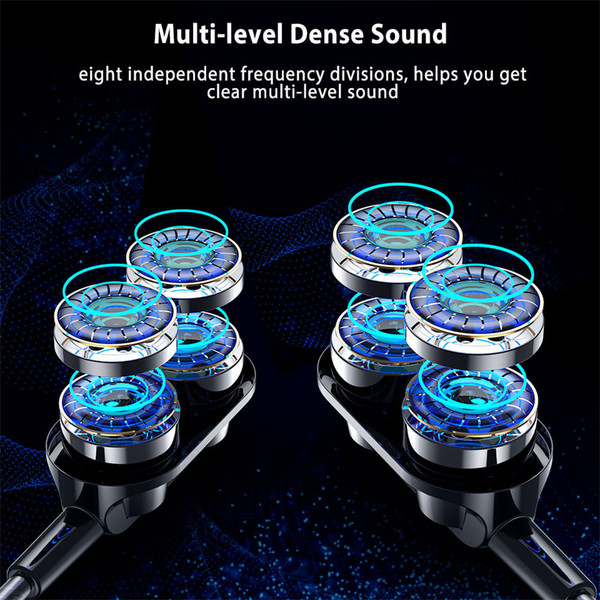 Dual Drivers Wired Headset Quad-core Dynamic Hi-fi Headphones with Mic Speaker for Huawei Xiaomi Wh K484-PEL_0M8YWNZ1