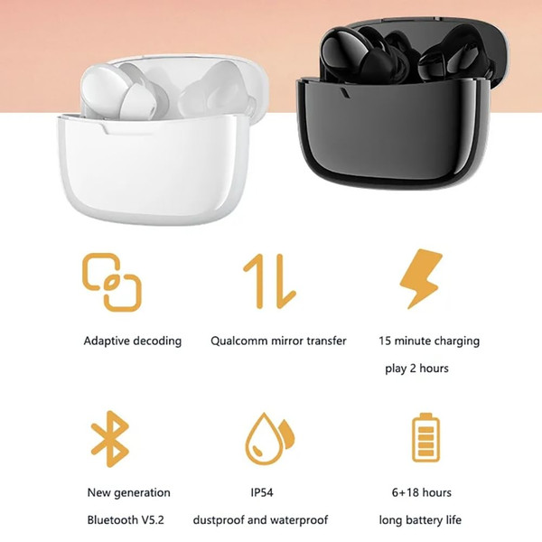 Lenovo Lp40 Tws Wireless Bluetooth Headphones HD Calling Smart Touch Headset Black K484-FQZCO_FX13TZXX