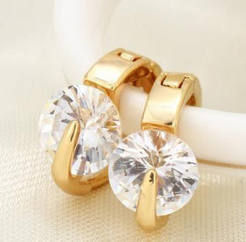 Modella Hoops Crystal Earrings In Gold And Silver Tones F369-10399116984593