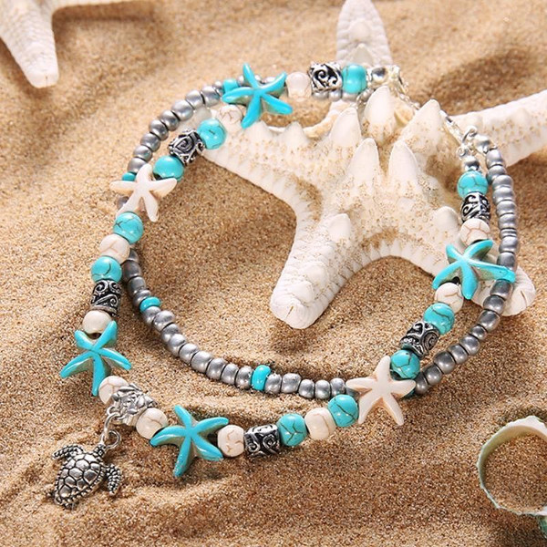Sea Turtle Anklet F369-540963373091