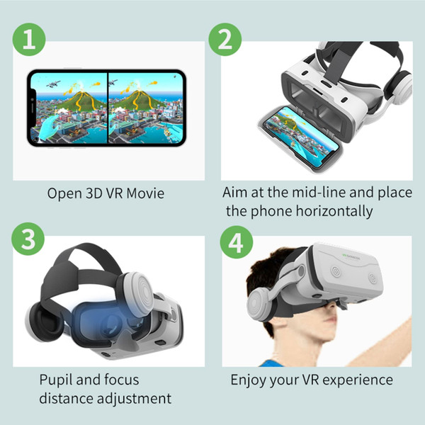 G15e Vr Glasses with Headphone 3D Virtual Reality Glasses Compatible for 4.5-7.0 Inch Mobile Phone  K484-PEL_0O2WWDWL