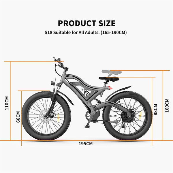 US Electric Bike 750w Motor 26x4.0 Fat Tire 48v 15ah Removable Lithium Battery 7 Speed-gear Shifter K484-POU_09S0BJUB_US