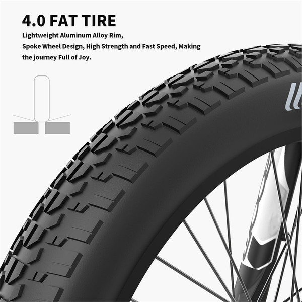 US Electric Bike 750w Motor 26x4.0 Fat Tire 48v 15ah Removable Lithium Battery 7 Speed-gear Shifter K484-POU_09S0BJUB_US