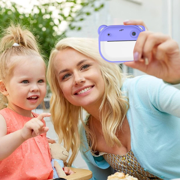 2 Inch Kids Camera 1080P Video Recorder Portable Digital Camera Toy Photo Instant Printing Mini Tod K484-PEL_0RQASF84