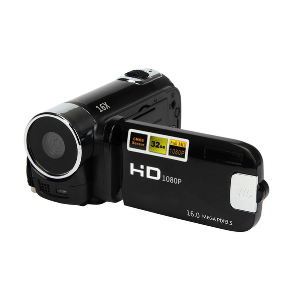 HD 1080P 16M 16X Digital Zoom Video Camcorder TPT LCD Camera DV Home Camera Black EU plug K484-PEL_0456JJQX