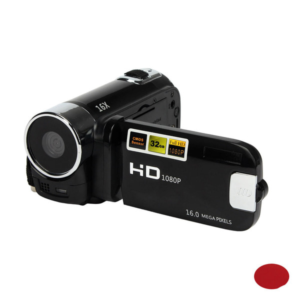 HD 1080P 16M 16X Digital Zoom Video Camcorder TPT LCD Camera DV Home Camera Black EU plug K484-PEL_0456JJQX