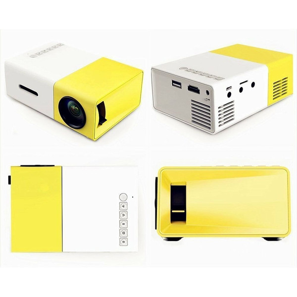 YG300 Portable Projector HD 1080P Mini Video Projector Home Video Smart Projectors with Remote Cont K484-PEL_0R5Z9TML