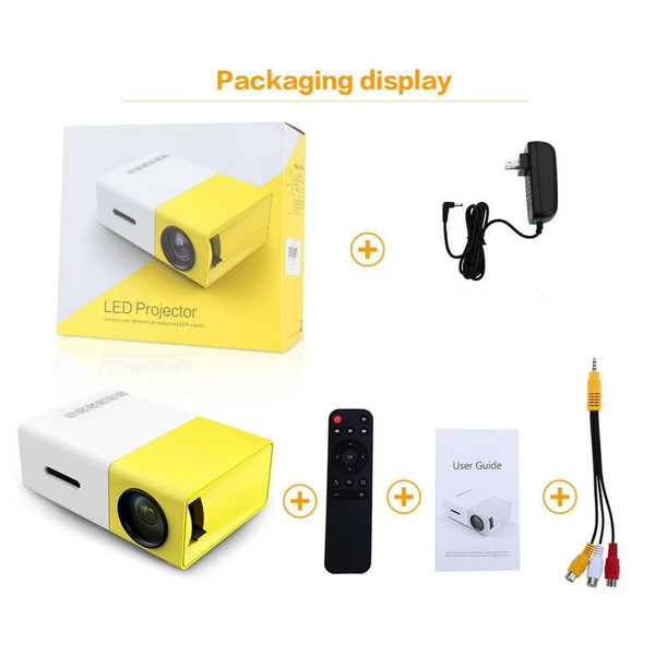 YG300 Portable Projector HD 1080P Mini Video Projector Home Video Smart Projectors with Remote Cont K484-PEL_0R5Z9TML