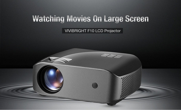 F10 Full HD Home Multimedia Video Game LED Beamer with 2800 Lumens Brightness HDMI/USB/3.5mm Audio/ K484-PEL_0CPLQKUS