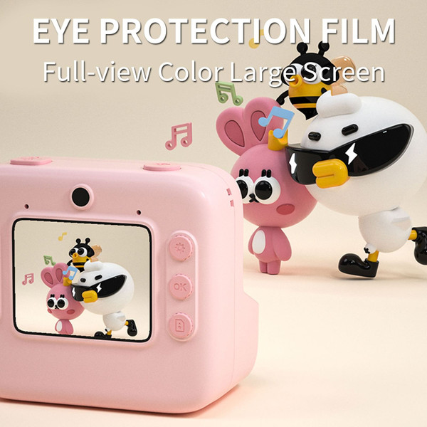 Children Instant Camera HD 1080p Video Photo Digital Print Cameras Dual Lens Slr Photography Toys Y K484-PEL_0NGG21ST