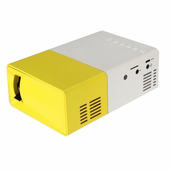 YG300 HD 1080P Led Projector Home Theater Cinema Usb AV SD Mini Portable Blue White EU Plug K484-PEL_0K9UC37I