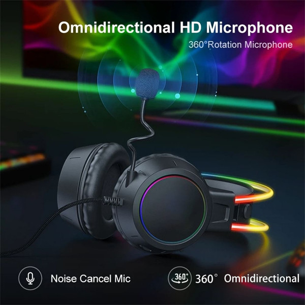 X15 Pro Onikuma Rgb Headphones with HD Flexible Mic 3.5mm Gaming Earphones for Xbox Ps5 Ps4 Switch  K484-PEL_0Q4DTKBP
