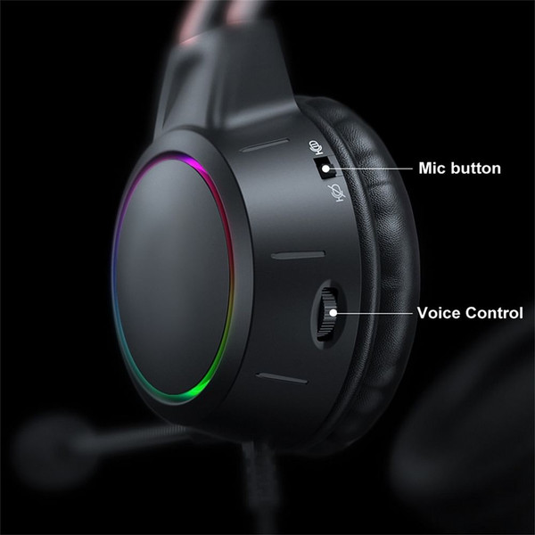 X15 Pro Onikuma Rgb Headphones with HD Flexible Mic 3.5mm Gaming Earphones for Xbox Ps5 Ps4 Switch  K484-PEL_0Q4DTKBP