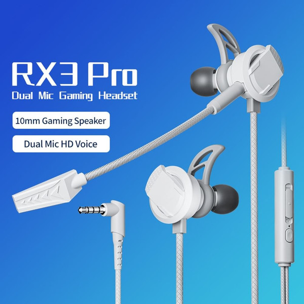 RX3 Pro Wired Earbuds In-Ear Headphones L-Shaped 3.5MM Jack Design Noise Isolating High Sound Earph K484-PEL_0RA2BZC5