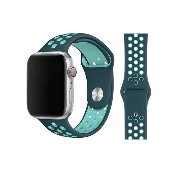 Color: Green, Style: Short, Size: 40mm - Watch Iwatch4/5/6/Se Representative Band Q119-CJXFZNZN01884-Green-Short-40mm