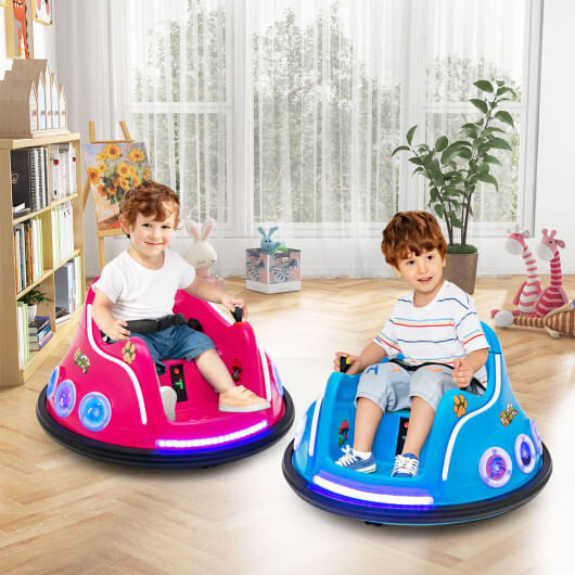 12V Electric Ride On Car with Remote Control and Flashing LED Lights-Pink - Color: Pink D681-TQ10170US-PI