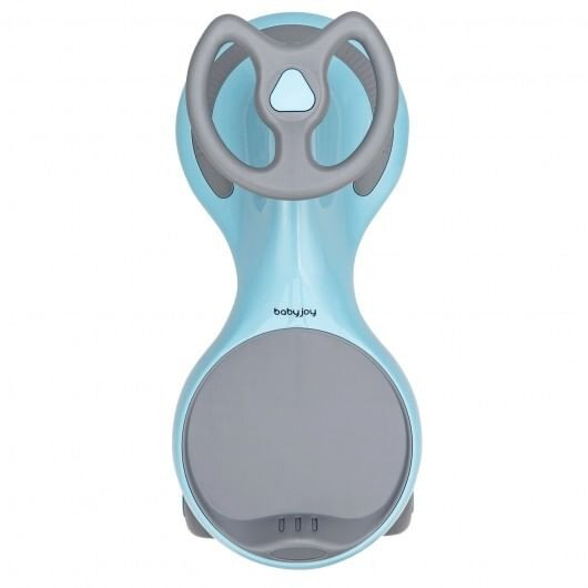 Wiggle Car Ride-on Toy with Flashing Wheels-Blue - Color: Blue D681-TQ10001BL