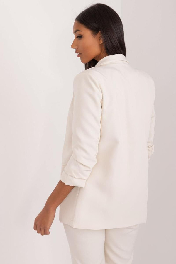 beige - Jacket model 197056 Och Bella U704-197056