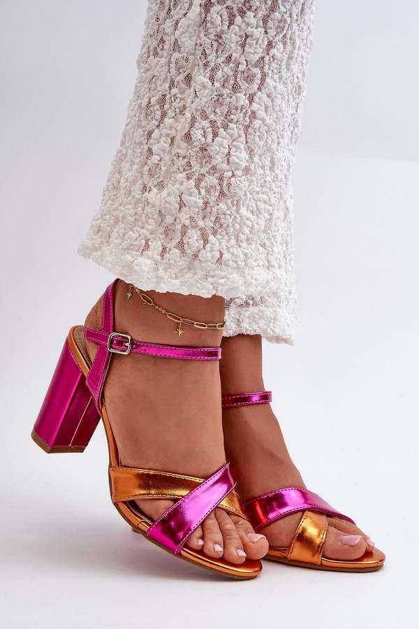 pink - Heel sandals model 198680 Step in style U704-198680
